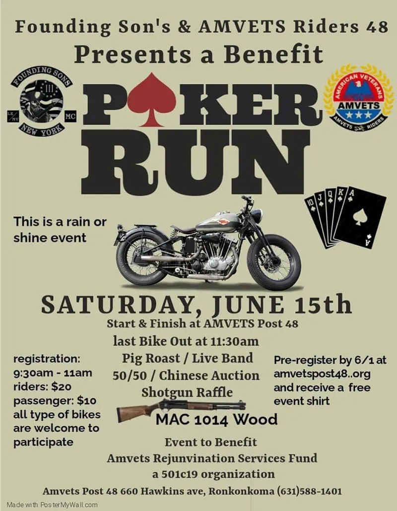 2024 Poker Run - Founding Sons Motorcycle Club